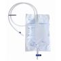 Sacca di drenaggio letto per incontinenza 2000ml in pvc con valvola di non ritorno e scarico sterile con tubo di raccordo 120cm 1 pezzo riutilizzabile