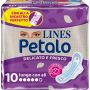 Lines petalo blu assorbente lungo con ali 10 pezzi