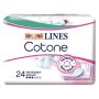 Lines cotone bio salvaslip ripiegati 24 pezzi