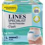 Pannolone per incontinenza lines specialist derma pants plus l 14 pezzi