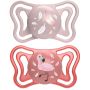 Chicco succhietto light rosa silicone 6-16m 2 pezzi