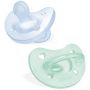 Chicco gommotto silicone azzurro 2-6 mesi 2 pezzi