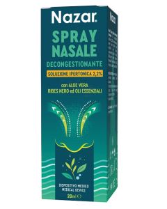 Nazar spray nasale decongestionante soluzione ipertonica 2,2% 20 ml