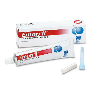 Emorril 10 mg/g + 15 mg/g crema rettale
