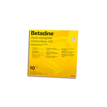 Betadine 10 garze impregnate 10%