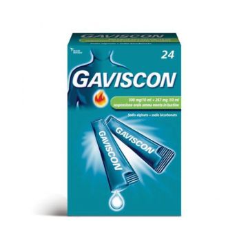 Gaviscon 24 bustine 500+267 mg/10ml