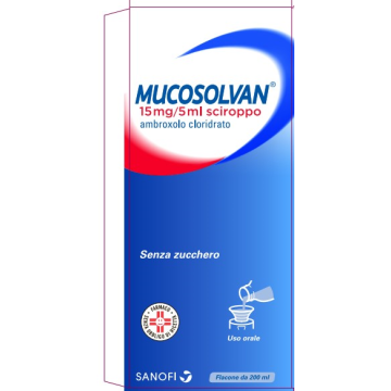 Mucosolvan 15 mg/5 ml sciroppo gusto frutti di bosco