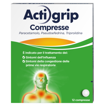 Actigrip 2,5 mg/ 60 mg/ 500 mg compresse