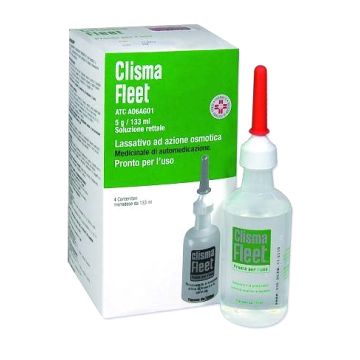 Clisma fleet 21,4 g/9,4 g soluzione rettale 4 flaconi