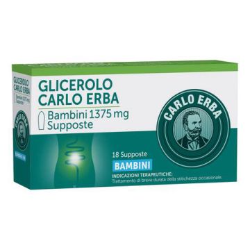 Glicerolo carlo erba bambini 18 supposte 1375mg