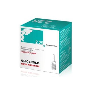 Glicerolo nova argentia soluzione rettale - 6 contenitori monodose con camomilla e malva