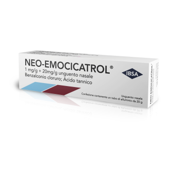 Neo-emocicatrol 1mg/g + 20 mg/g unguento nasale
