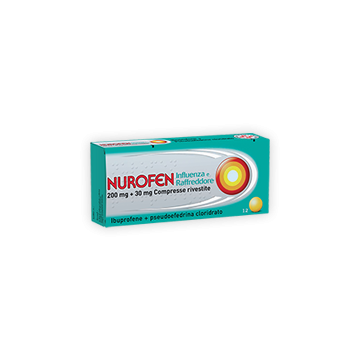 Nurofen influenza e raffreddore 200 mg + 30 mg compresse rivestite