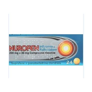 Nurofen influenza e raffreddore 200 mg + 30 mg compresse rivestite