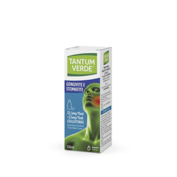 Tantum verde bocca 22,5mg/15 ml + 7,5mg/15 ml collutorio