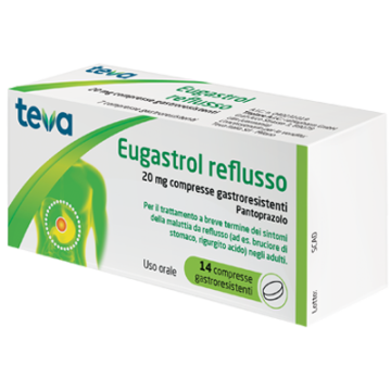 Eugastrol reflusso 20 mg compresse gastroresistenti