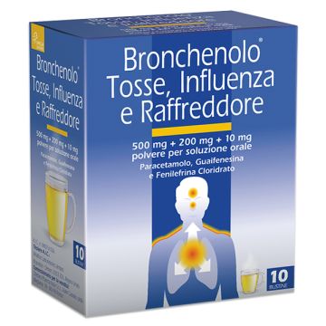 Nirolex flu tripla azione 500 mg + 200 mg + 10 mg polvere per soluzione orale