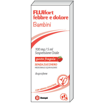 Fluifort febbre e dolore bambini 100mg/5ml sospensione orale