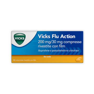 Vicks flu action 200 mg/30 mg compresse rivestite con film