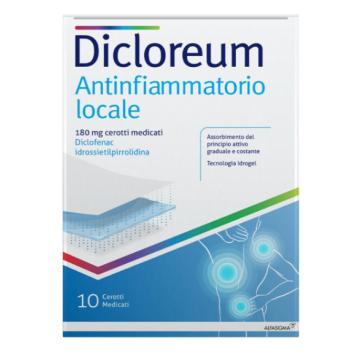 Dicloreum antinfiammatorio locale 180 mg cerotti medicati