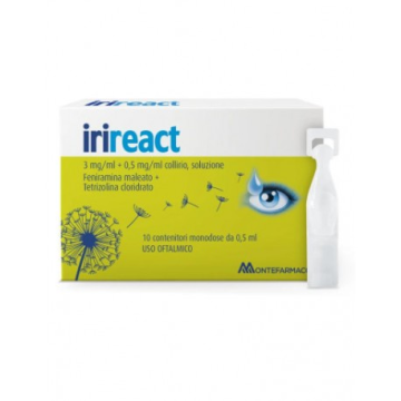 Irireact 3 mg/ml + 0,5 mg/ml collirio, soluzione in contenitore monodose