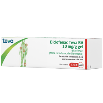Diclofenac gel 10mg/g 120gteva