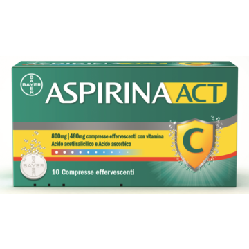 Aspirinaact 800 mg /480 mg compresse effervescenti con vitamina c