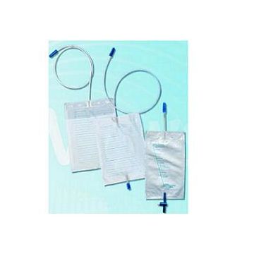 Sacca di drenaggio da letto per incontinenza con valvola di non ritorno e rubinetto di scarico 2 lt tubo 130 cm 10 pezzi