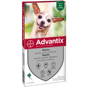 Advantix spot-on 4x0,4ml 0-4kg