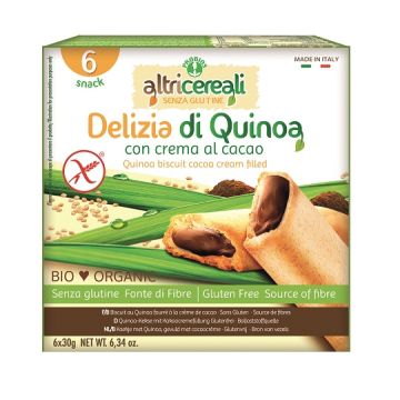 Altricereali delizia quinoa con crema di cacao bio 180 g