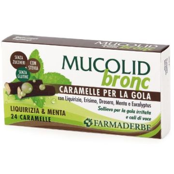 Mucolid bronc menta & liquirizia 24 caramelle