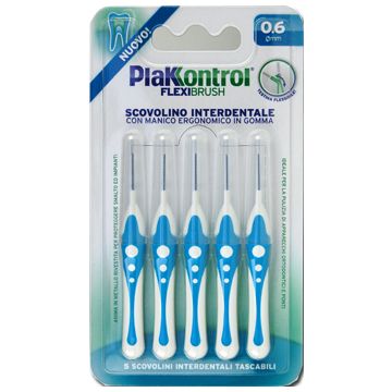 Plakkontrol scovolino interdentale flexi brush06 blister 5 pezzi