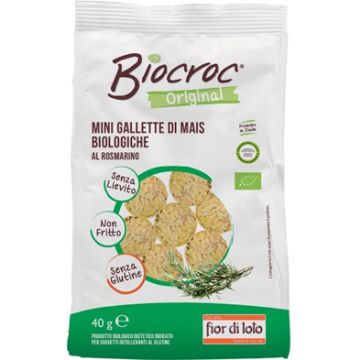 Biocroc mini gallette di mais rosmarino bio 40 g