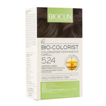 Bioclin bio colorist 5,24 castano chiaro beige rame cioccolato
