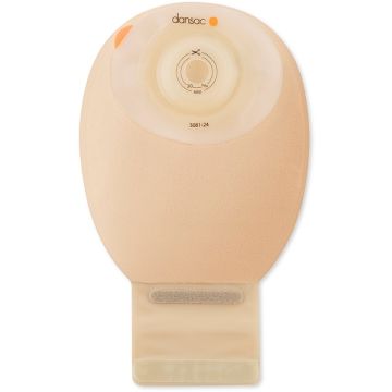 Dansac novalife tre 1 sacca aperta opaca softconvex midi per ileostomia con finestra ritagliabile 15-24mm 350 ml 10 pezzi