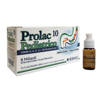 Prolac10 pediatrico fermenti lattici 10 flaconcini 8 ml