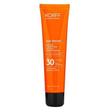 Korff sun secret fluid lotion protective anti age spf30 100 ml