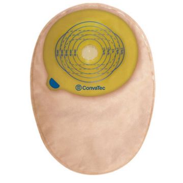 Sacca per colostomia esteem+ fondo chiuso ritagliabile 20-70 mm con finestra piccolo 30 pezzi