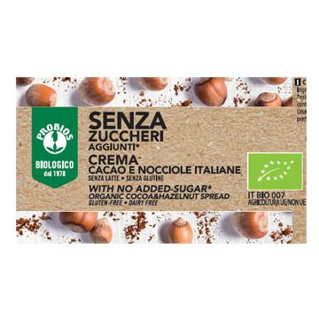 Crema spalmabile cacao/nocciole senza zuccheri aggiunti 200 g
