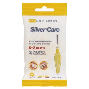 Silvercare scovolino interdentale one 8 fine size 2