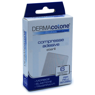 Compressa adesiva dermacotone 7,2x5cm 6 pezzi