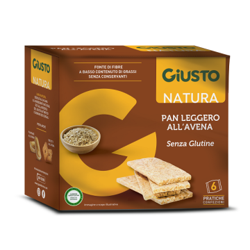 Giusto senza glutine panleggero all'avena 6 confezioni da 25g