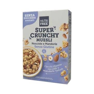 Nutrifree super crunchy muesli nocciole e mandorle senza zuccheri aggiunti 300 g