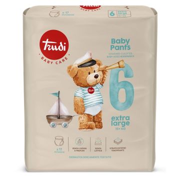 Trudi baby care pants extra large 15+ kg 17 pezzi