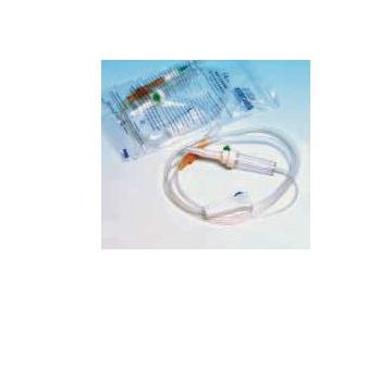 Set sterile per infusione in materiale anallergico con para, ago vena e roller. confezione singola