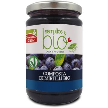 Composta di mirtilli bio con polpa di mela 320 g