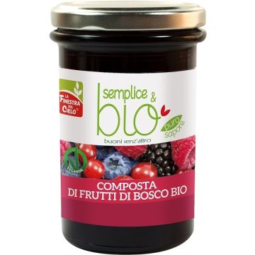 Composta di frutti di bosco con polpa di mela bio 320 g