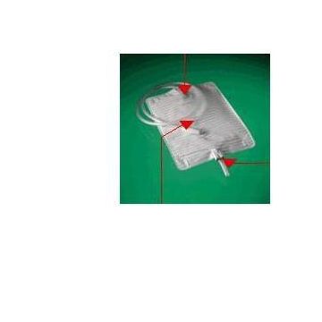 Sacca letto riutilizzabile conveen capacita' 1500ml lunghezza tubo 90cm con scarico 8 pezzi articolo 5062