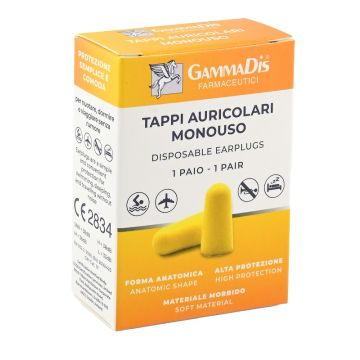 Tappo auricolare ear gommapiuma 2 pezzi