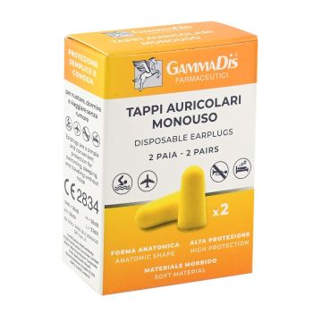 Tappo auricolare ear gommapiuma 4 pezzi